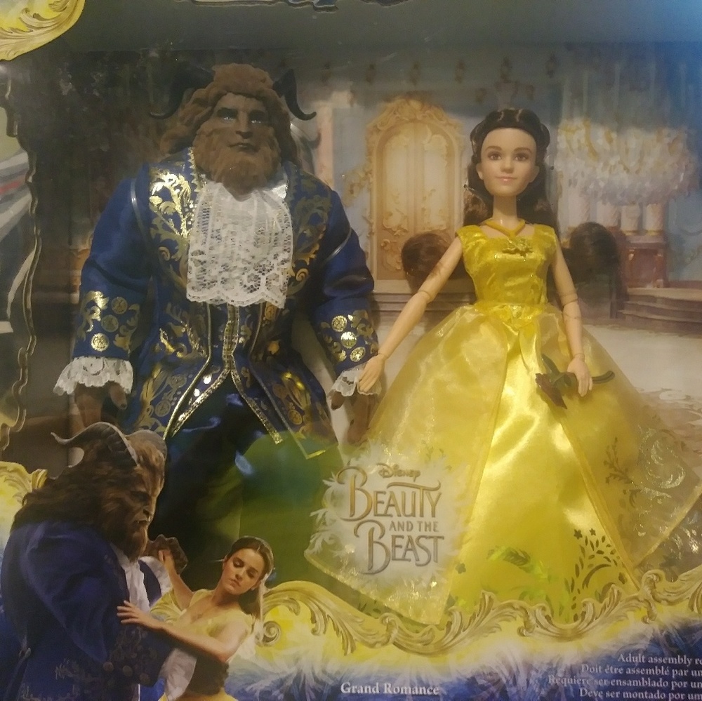 beauty and the beast doll set